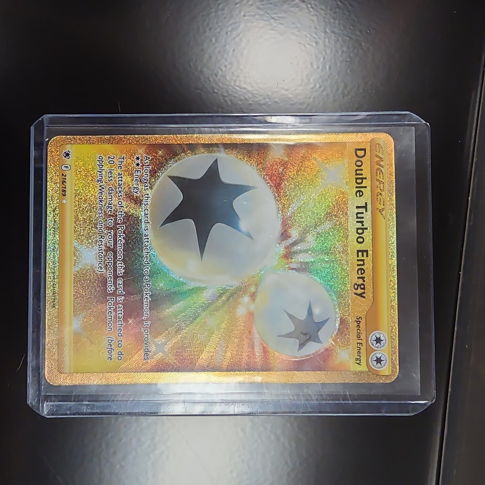 Double Turbo Energy 216/189 Gold Secret Rare - Pokémon Card Astral Radiance NM