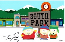 Trey Parker signed 11x17 Poster Creator Stan Marsh South Park JSA Authentication