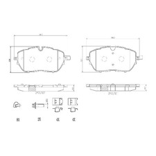 Brembo Bremsbelag-Satz Bremsklötze vorne 1612373080 1647859680 | 292848