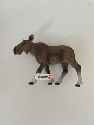 New - Schleich Moose Cow Female Moss Cow Forest Animals Wild Life Zoo