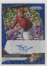 2020 Prizm Rookie Quick Pitch Blue Donut Circle 26/50 Brock Burke Auto RC 0f6