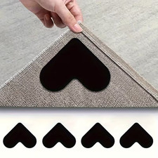 8Pcs Rug Grippers Anti-Slip Double Sided Carpet Tape Reusable For Home Floors UK