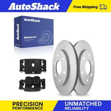 Front Brake Rotors Calipers Black for 2007 Chevy Silverado 1500 Classic V8