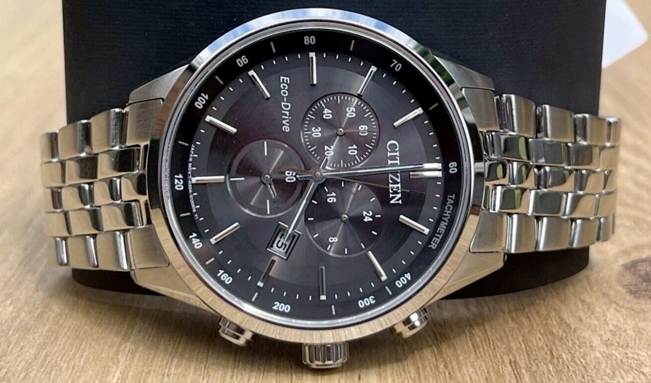 Citizen Mens Silver Watch AT2141-87E Stainless Steel - One Size - Image 2