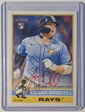 LOGAN DRISCOLL 2025 Topps Heritage RC Real One RED AUTOGRAPH /76 ROA-LD