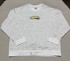 Vintage 90s Nike Embroidered Double Logo Swoosh Crewneck Kids Large