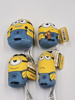 Podpals Illumination Minions Set Of 4 3'' Mini Plush Stuffed Toy NWT