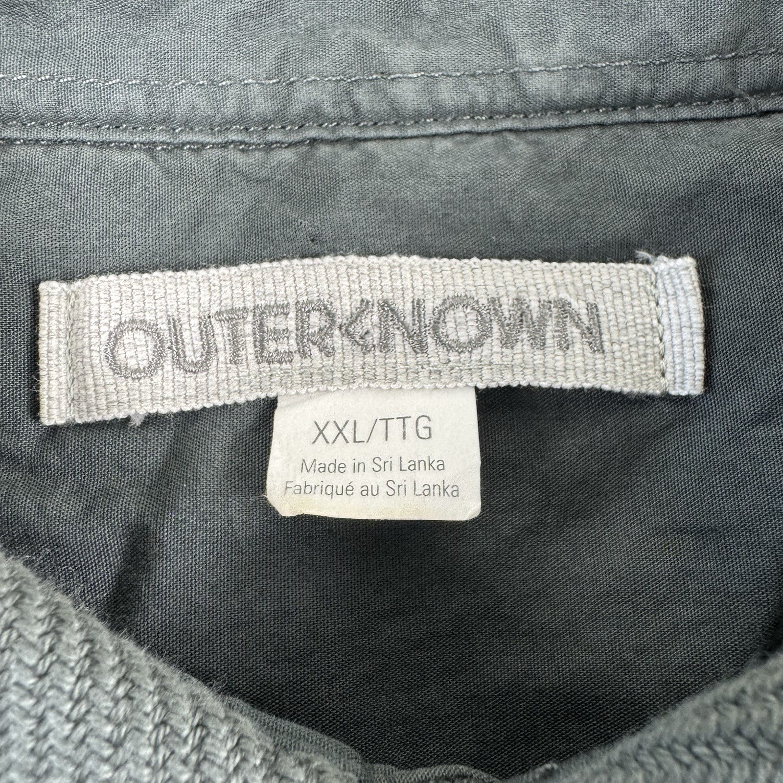 Outerknown Gray Blanket Lined Utility Solid Gray … - image 3