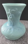 Van Briggle Turquoise/Ming Matt Blue Tulip Vase Art Pottery 5"