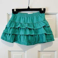 Hanna Andersson Teal Layered Skirt With Shorts Size 100