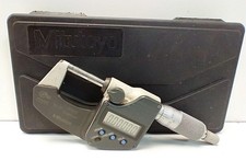 Mitutoyo Digital Micrometer 293-340 0-1 Inch With Hard Case Japan .00005”