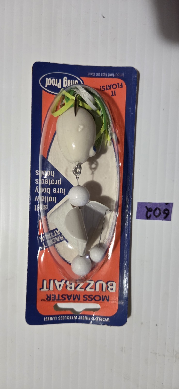 RARE SNAG PROOF MOSS MASTER BUZZBAIT NEW IN ORIGIONAL PACKAGE - Image 1