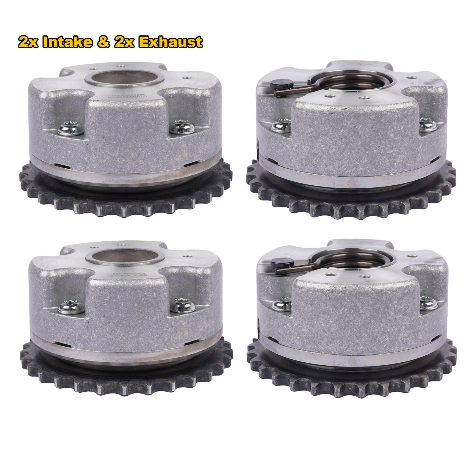 2x Intake & 2x Exhaust Camshaft Adjusters For Audi A4 A5 A6 R8 A8 R8 VW Touareg