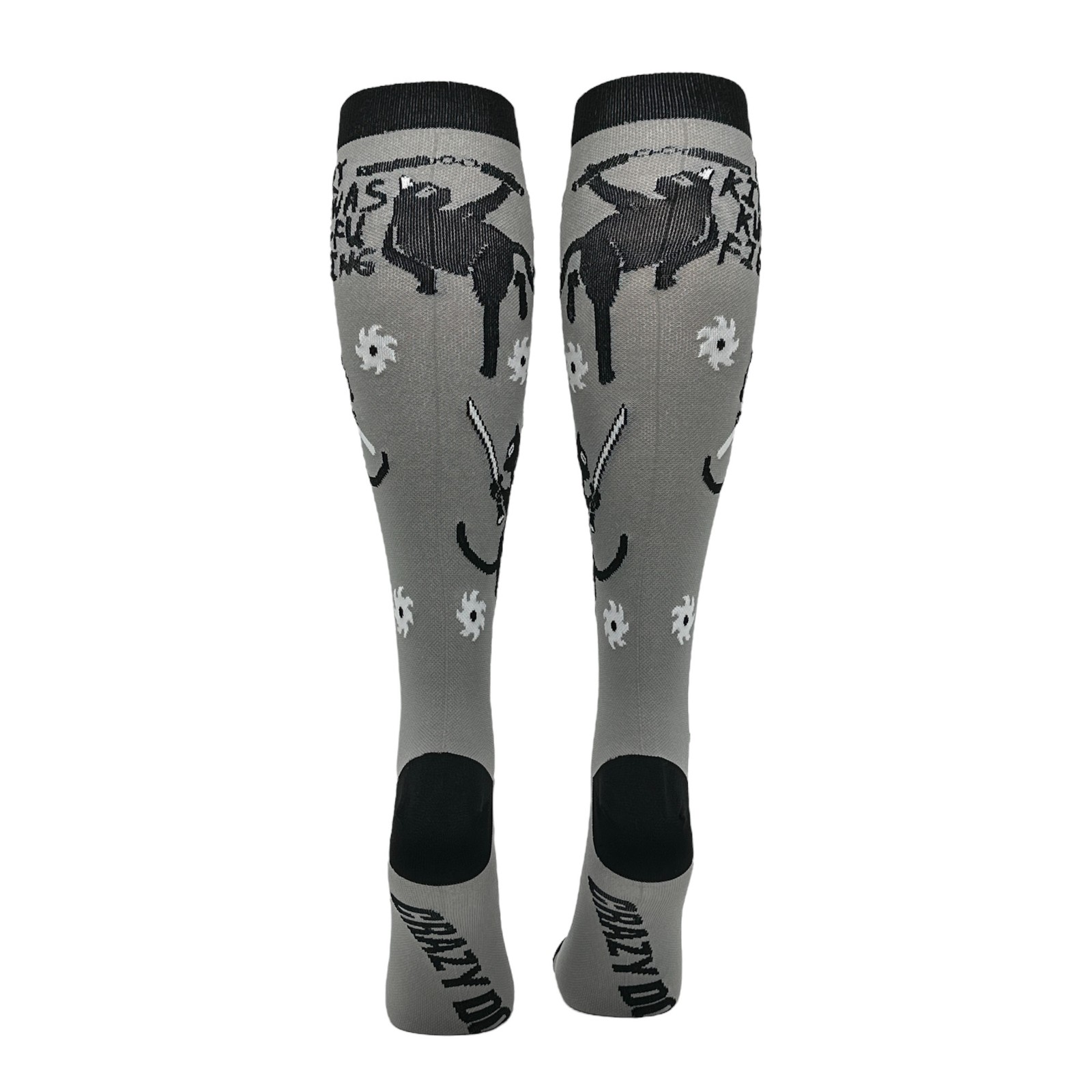 Unisex Every Kitty Was Kung Fu Fighting Funny Compression Socks for Men and