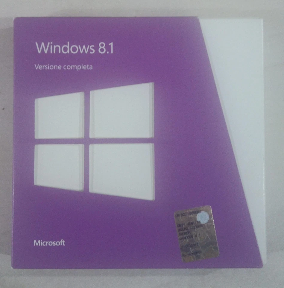 Sistema operativo Microsoft Windows 8.1 32/64 Bit completo/upgrade con Key Card - Immagine 3 di 4