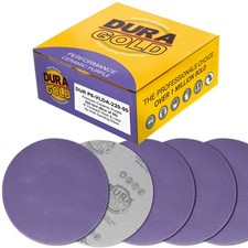 220 Grit 6" Purple Ceramic Sanding Discs, Box of 50 - Hook  Loop Sandpaper