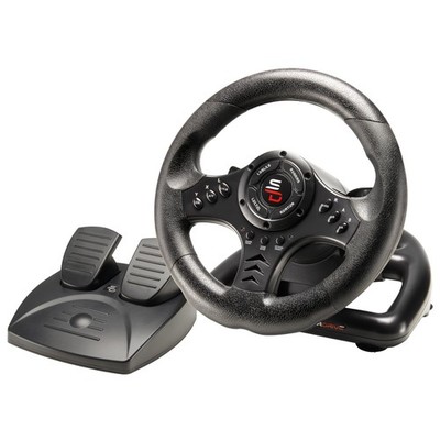 Superdrive SV450 racing steering wheel with Pedals and Shifters