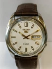 VINTAGE SEIKO 5 21J AUTOMATIC WHITE DIAL 7S26 JAPAN MEN'S WORKING CONDITION
