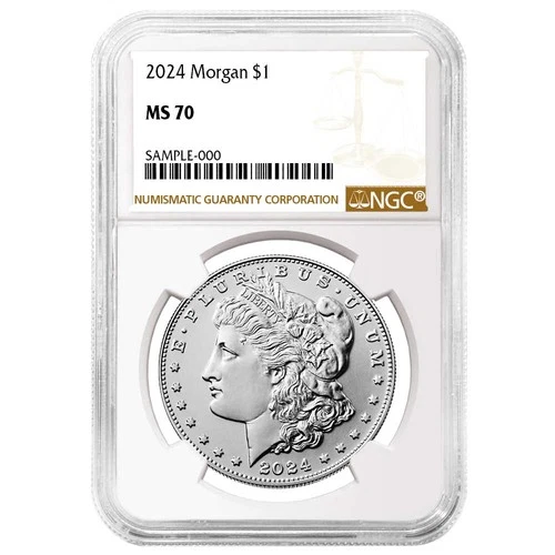 2024 $1 Morgan Silver Dollar NGC MS70 Brown Label