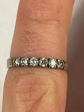 Bijoux Bague en Argent avec Pierres Centrales Taille 52 (1-27)