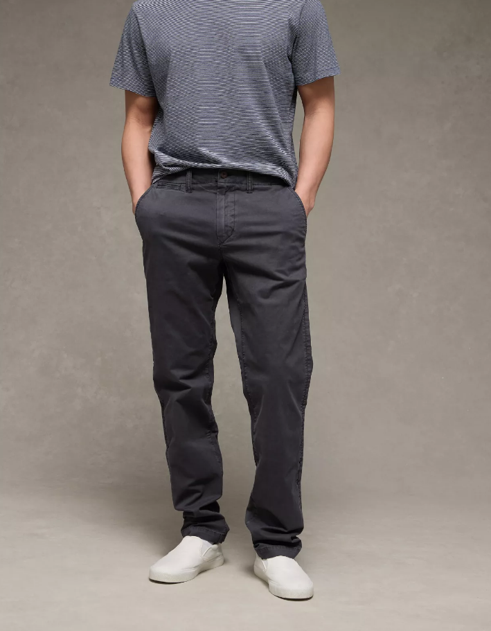 AE Flex Original Straight Lived-In Khaki Pant - Basic Navy