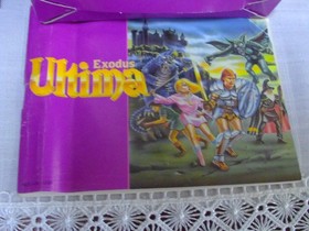 Nintendo NES Ultima Exodus Video Game. Ultima EXODUS GAME Box Cart & Manual