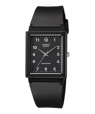 #ad Casio Men’s Black Rectangular Analog Watch MQ 27 1B $23.95