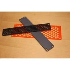 10 Inch Rack Vented Blank Panel 1U to 4U Sizes - PETG Multiple Colors