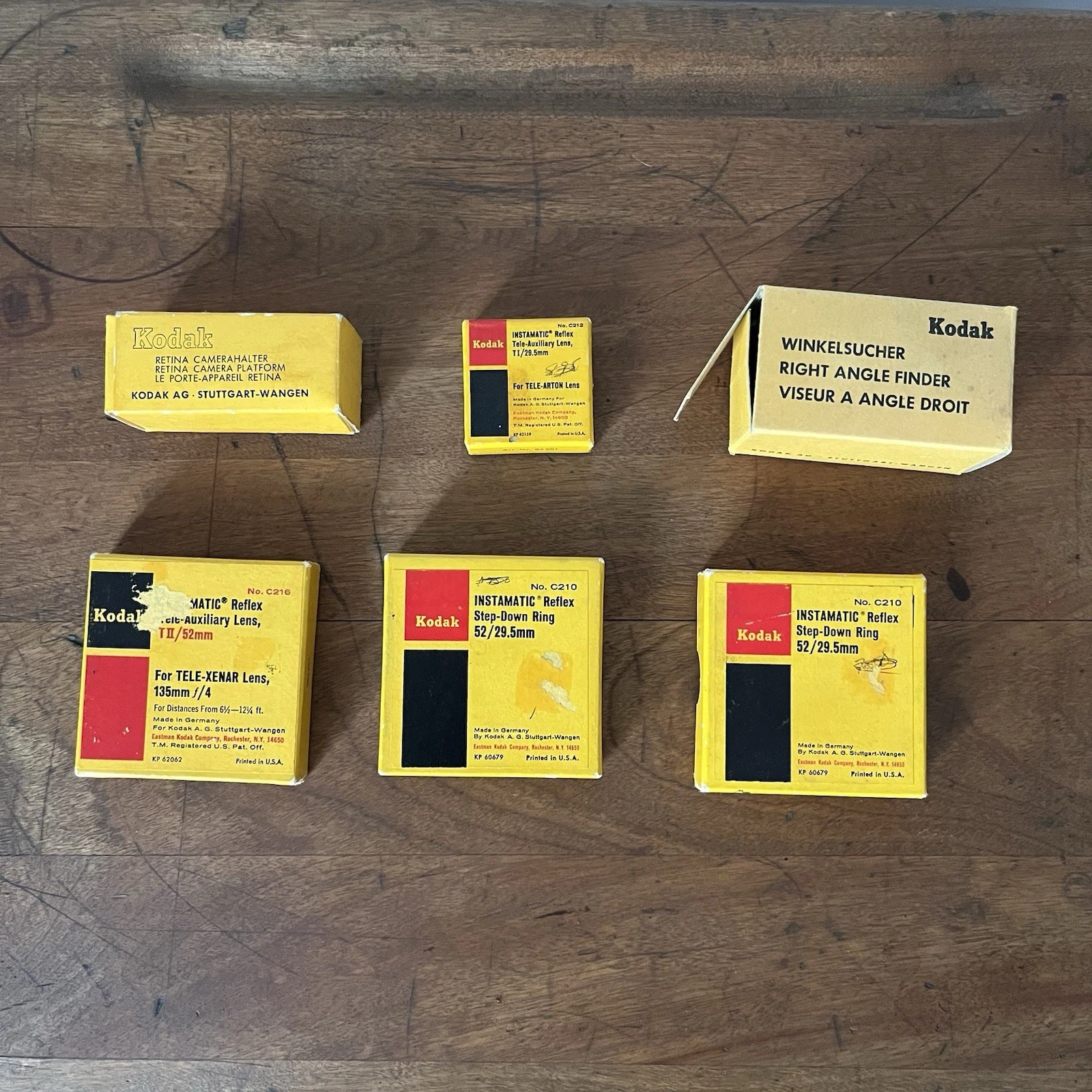 Kodak Instamatic Reflex Camera Accessories Lens Step Down Ring Bundle