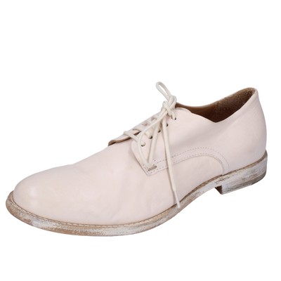 MOMA 37 EU Classic White Leather Shoes DT897-37