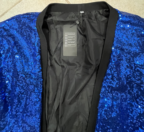 PACINOBLE XXL JACKET ELEGANT BLUE SEQUIN - Picture 5 of 5