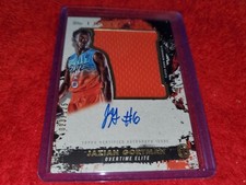 TOPPS INCEPTION OVERTIME OTE JUMBO AUTO RELIC CARD OF JAZIAN GORTMAN RC  023/125