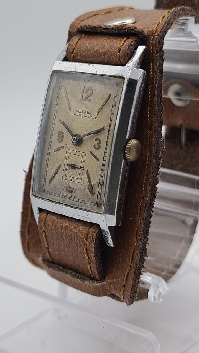 Vintage Chronometer Vulcain. Swiss Wrist Watch. Model Tank Vintage Chronometer Vulcain. Swiss Wrist Watch. Model Tank