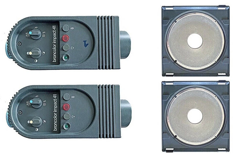 BRONCOLOR Valise avec 2 TORCHES IMPACT 41 + 2 Réflecteurs - Photo 2/4