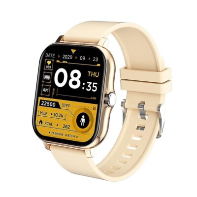 Smartwatch Android iOS Gold Rose Woman Bluetooth Full Touch 