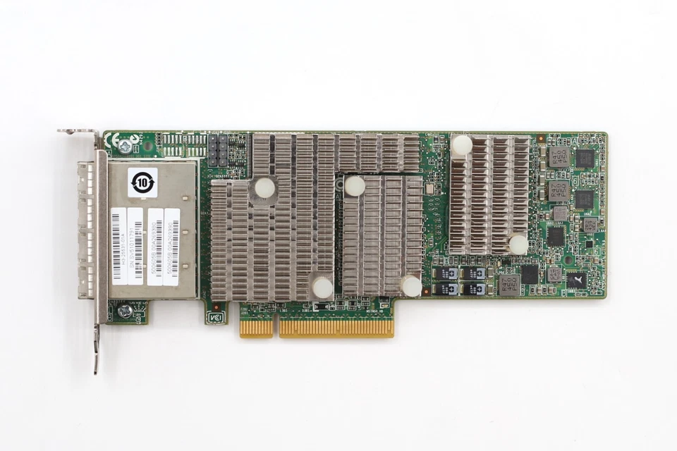 LSI 9206-16e Quad-Port 6GbE SFP PCle Host Bus Adapter P/N: H3-25531-01A Tested - Image 2 of 4