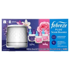 FEBREZE Plug Scent Booster Kit CALM Lavender Vanilla Bean April Fresh 3 Refills