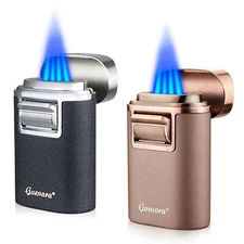 Windproof vintage Cigar lighter torch high quality 4 JET Lighter with Gift Box