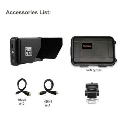 Monitor Da Campo Portkeys PT5 II – 5” Touch IPS 4K HDMI Con Waveform, 3D LUT E MOVNORM OS