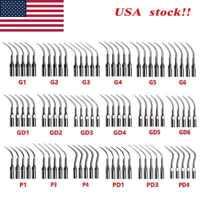10pcs Dental Ultrasonic Scaler Tips Scaling Perio for EMS / SATELEC DTE G P