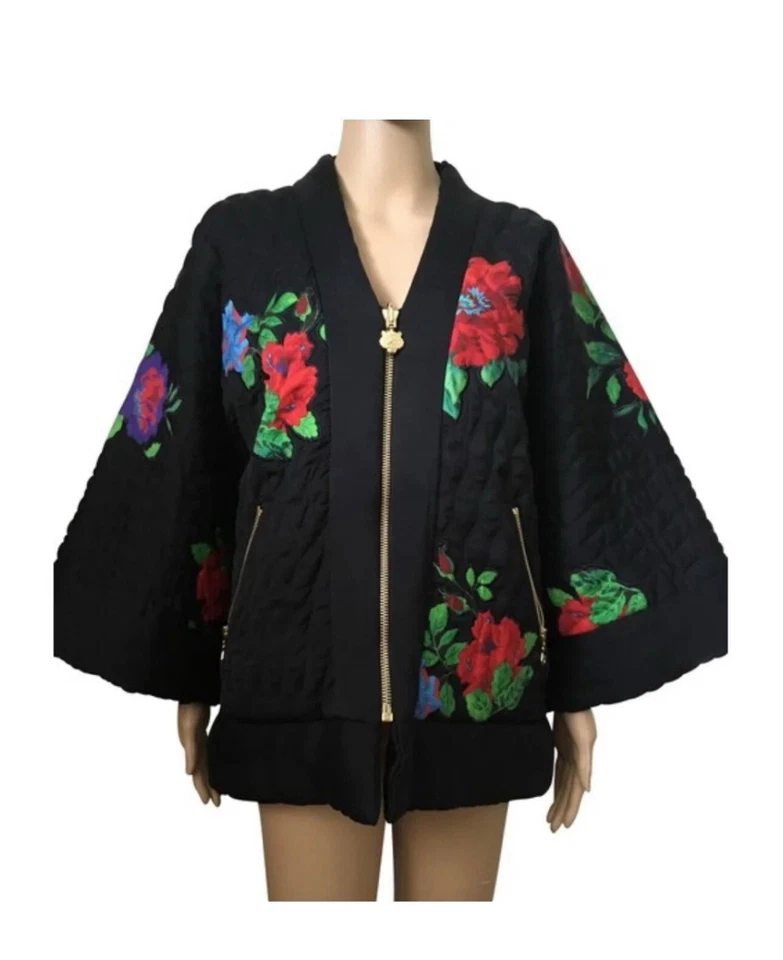 Kenzo Paris Jacket Womens XS Reversible Quilted Full Zip Fits XS,M,L - Image 3 of 4