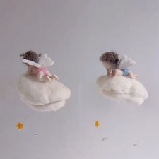 Handmade DIY Fairy Angel Girl Boy Wool Needle Felting Doll Material Kit Craft