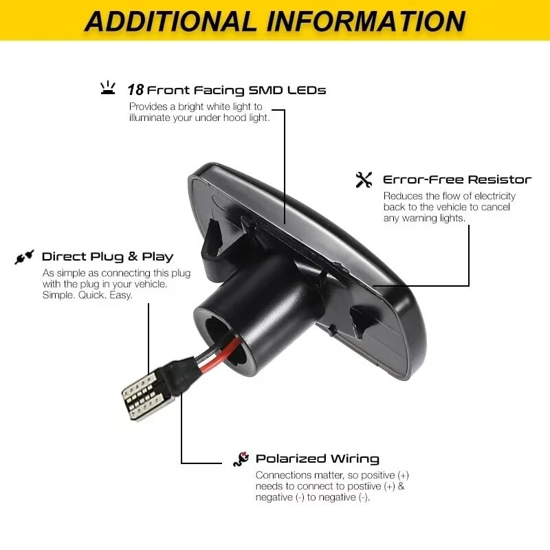 Dynamic LED Side Marker Signal Lamp For Jeep Compass Patriot Dodge Chrysler 300 Foto 4 de 4