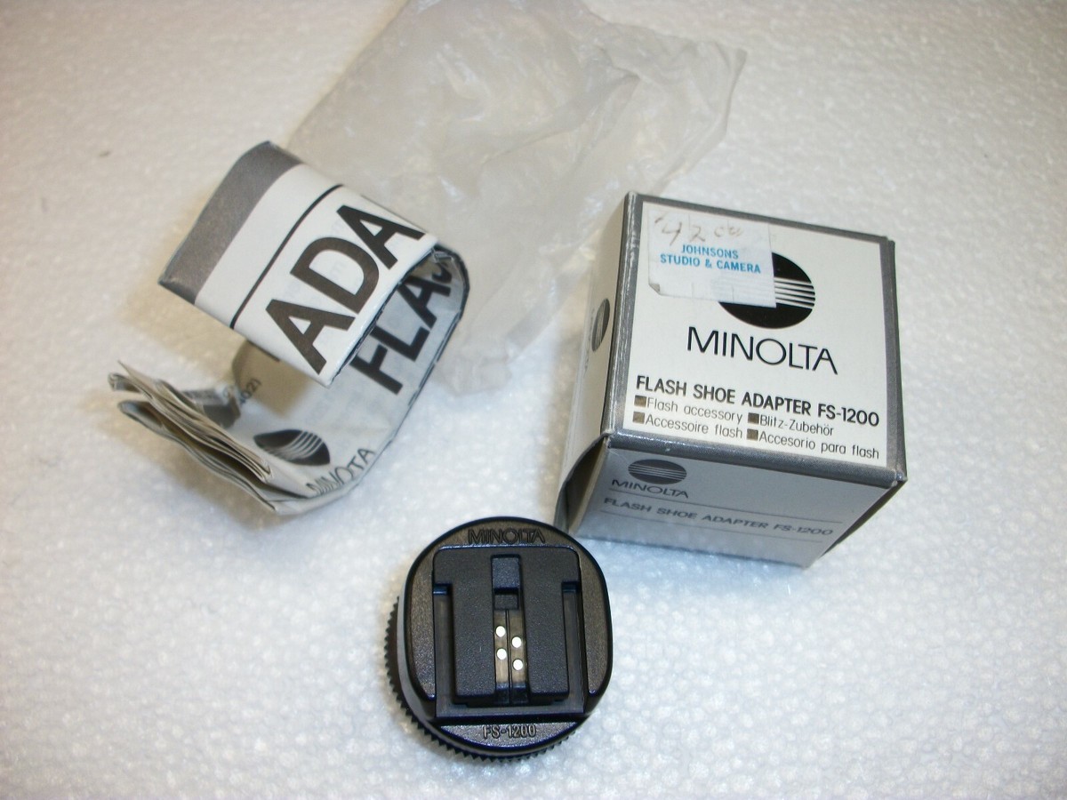 NEW MINOLTA Flash Shoe Adapter FS-1200 W/box from Japan 392569 | eBay