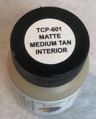 Tru-Color 601 Automotive Interior Medium Tan 1 oz. Solvent Based Acrylic Model P