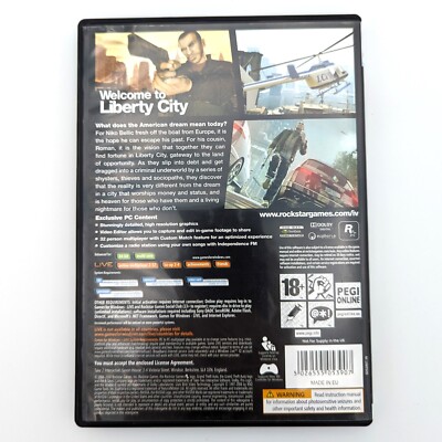 Grand Theft Auto IV (4) - PC DVD - GTA - Free, Fast P&P! | eBay