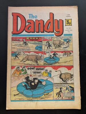 Dandy Comic No 1707, August 10th 1974, Korky the Cat, Birthday Issue
