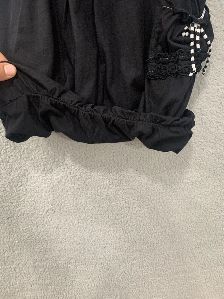 Vestido Luna Copenhagen Niñas Negro Calado Volantes Bolsillo Talla 8 Sin Mangas Foto 4 de 4