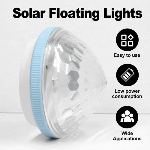 Solar Floating Pool Light Rechargeable LED Outdoor Lamps Lamp Garden