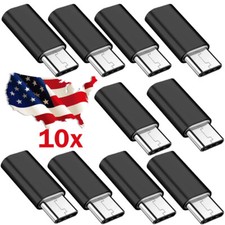 10X USB Type-C Male Connector to Micro USB 3.1 Female Converter USB-C Adapter